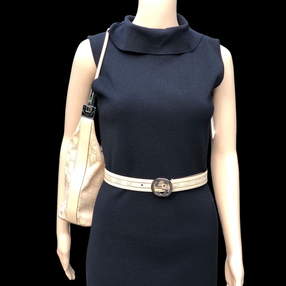 Gucci beige logo monogram belt - Picture 12 of 16